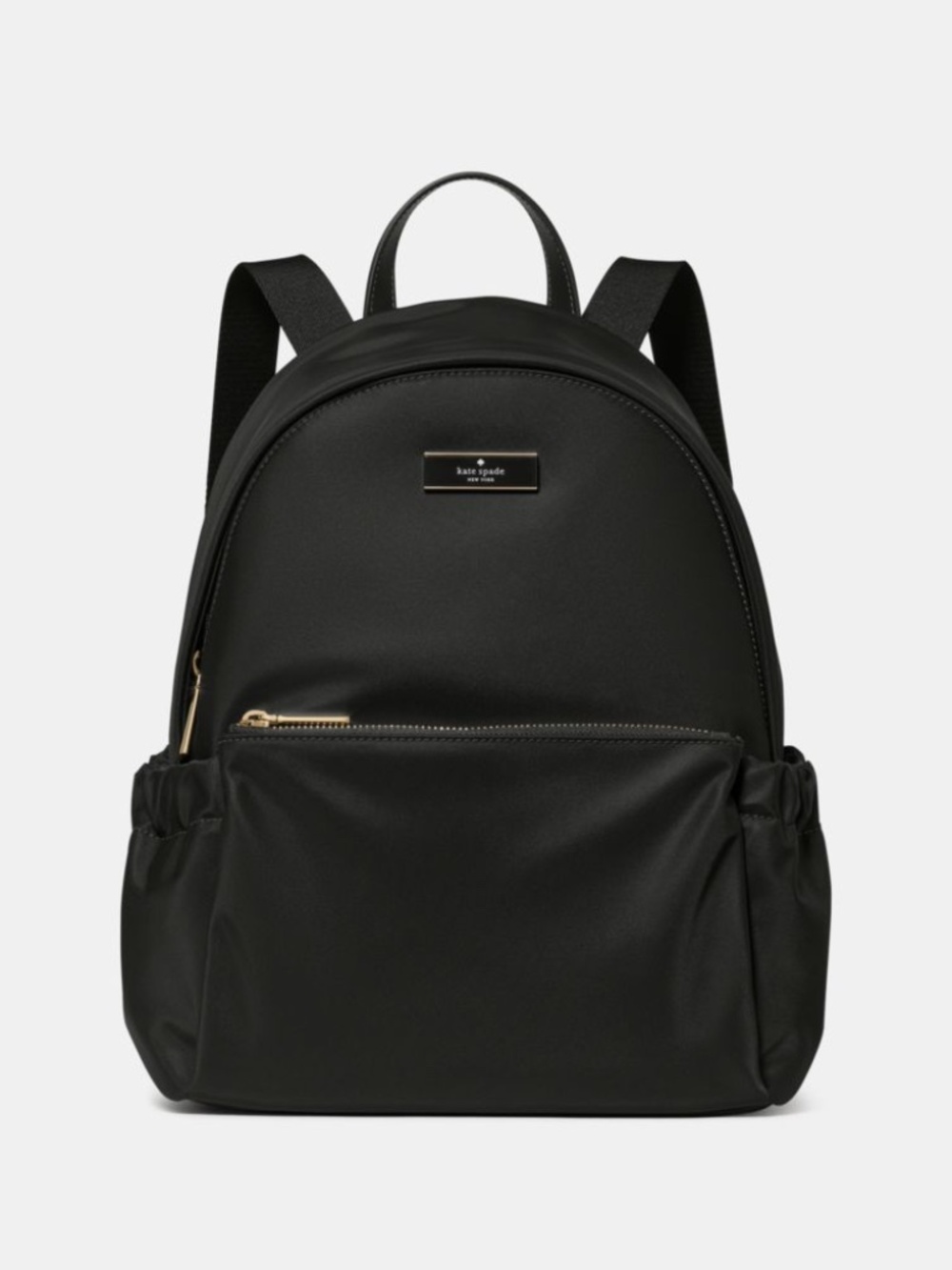 New Kate Spade Carter Nylon Dome Backpack Black KP110 $329